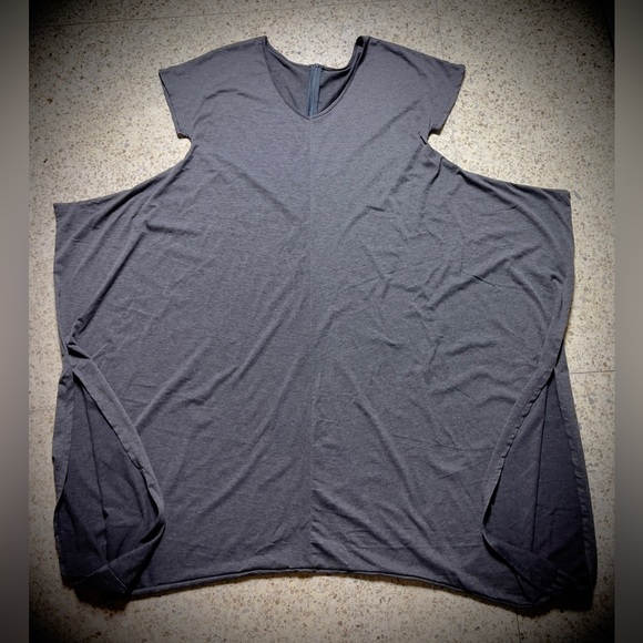 Trendy “Harem” Style Baggy Medium Grey Short Sleeve Zip Back jumpsuit - Picture 2 of 7